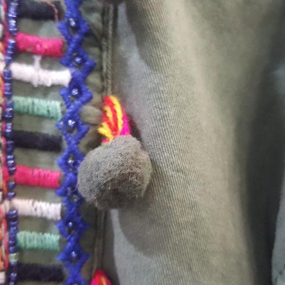 💥KILLER DESIGN💥Embroidered Tribal Army Jacket - Picture 9 of 15